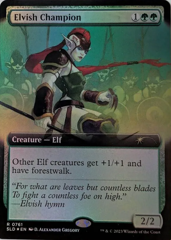 Elvish Champion ~ Extended Art - Foil